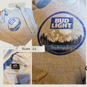 Bud Light New Hampshire Sweatshirt, Size 2XL